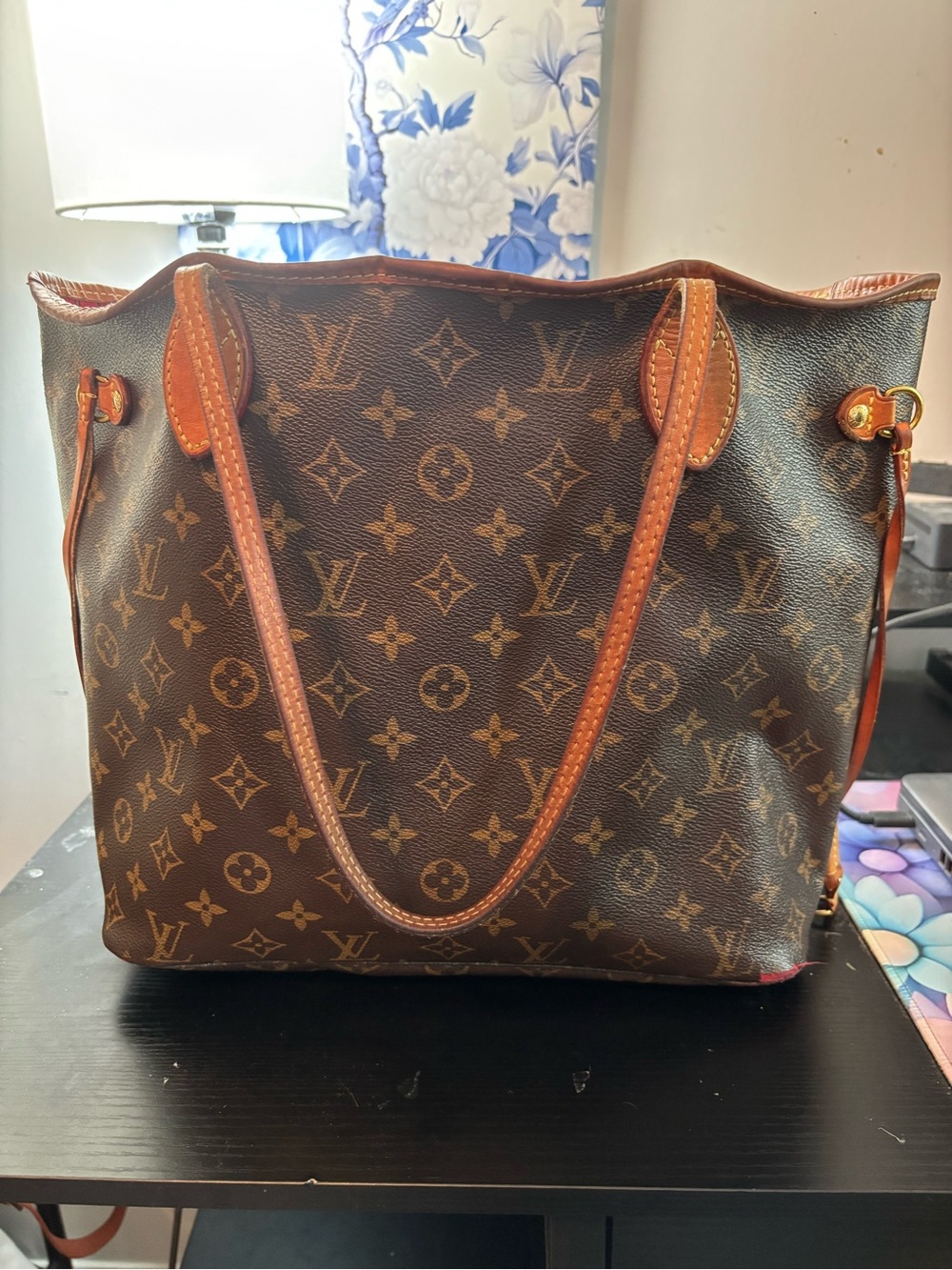 Authentic Louis Vuitton Neverfull MM Monogram Pivoine - As Is Condition